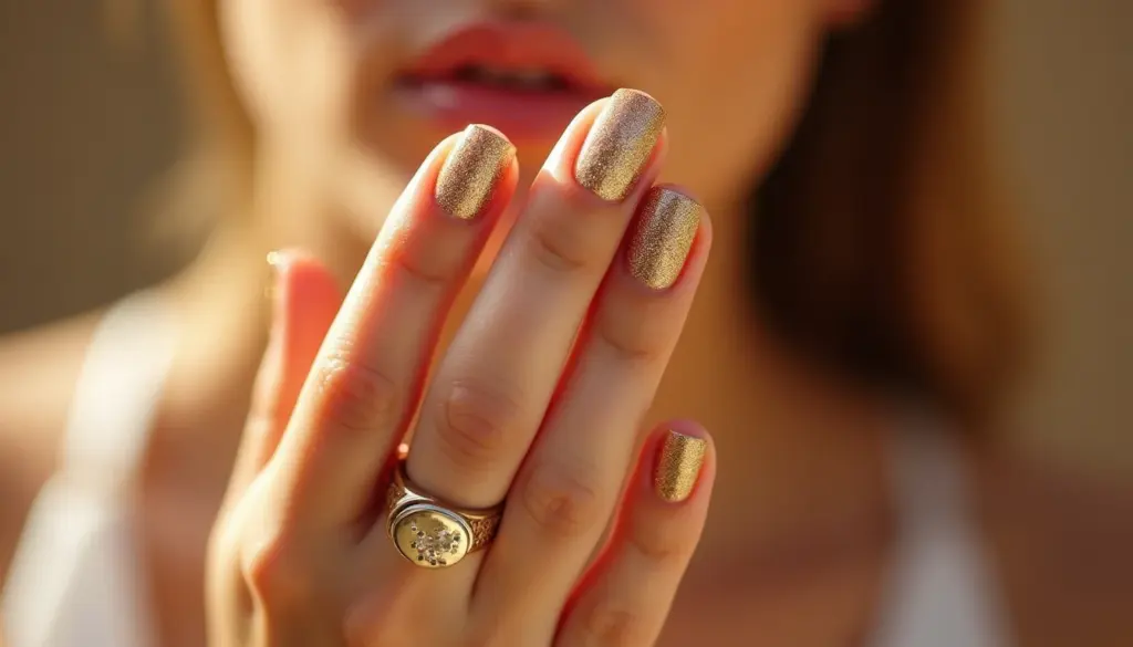 45 Ideias de Unha Marrom com Glitter para Arrasar em 2026