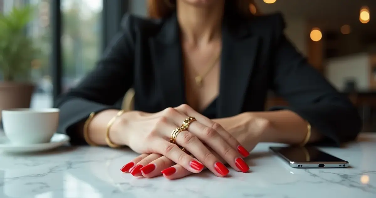 Unhas de gel curtas vermelhas vs esmalte comum: qual realmente vale seu dinheiro?