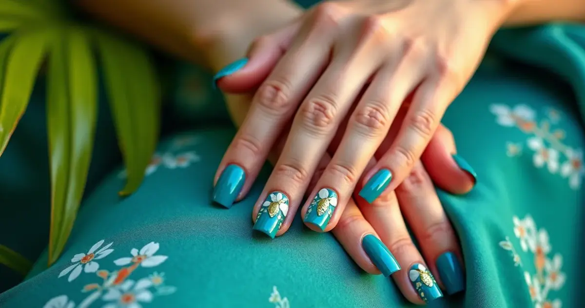 20 Ideias de Unhas Decoradas Azul Turquesa para Você Arrasar em 2026