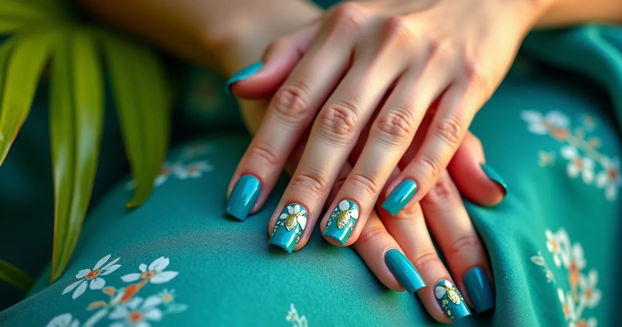 20 Ideias de Unhas Decoradas Azul Turquesa para Você Arrasar em 2026