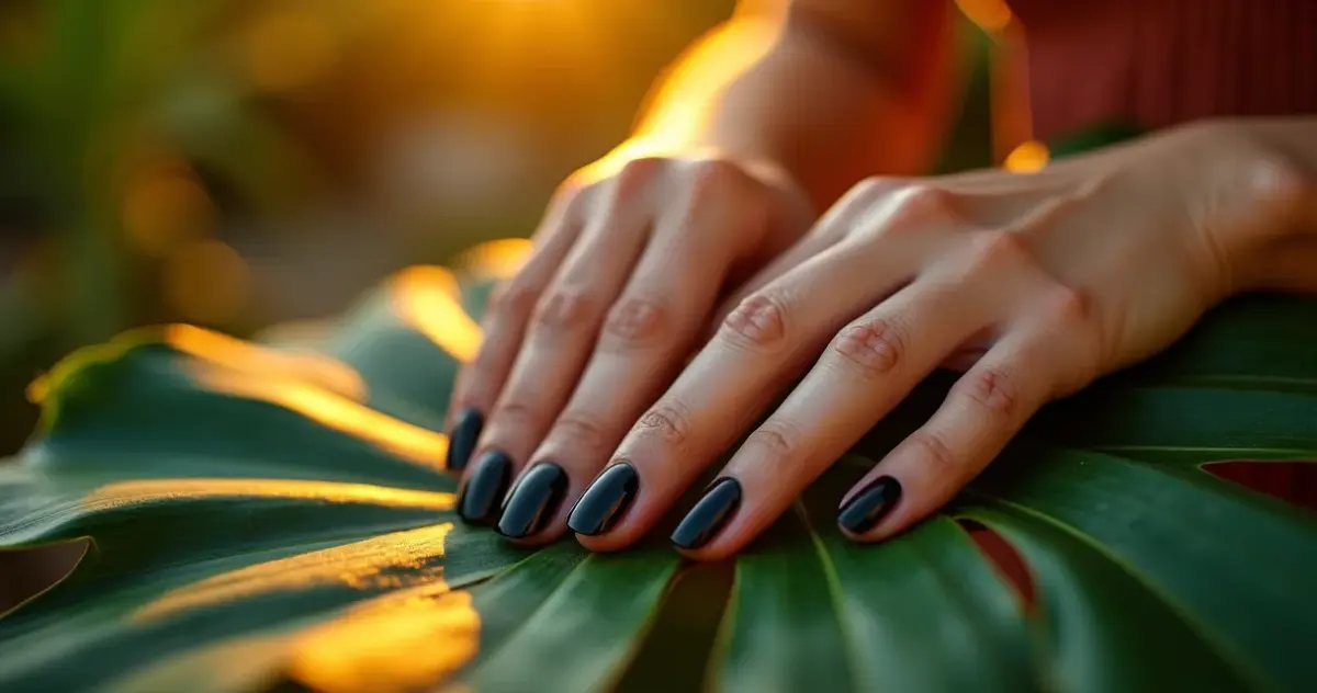 Unhas em Gel Preta: O Segredo para um Visual Poderoso em 5 Min