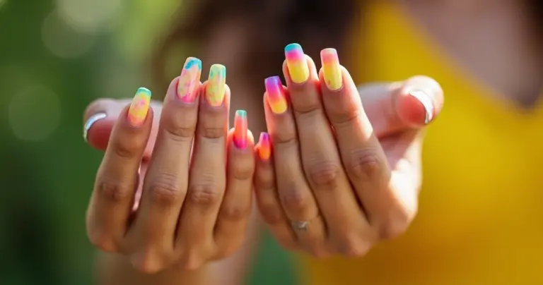 15 Ideias de Unhas Francesinhas Coloridas Que Vão Reinventar Seu Look