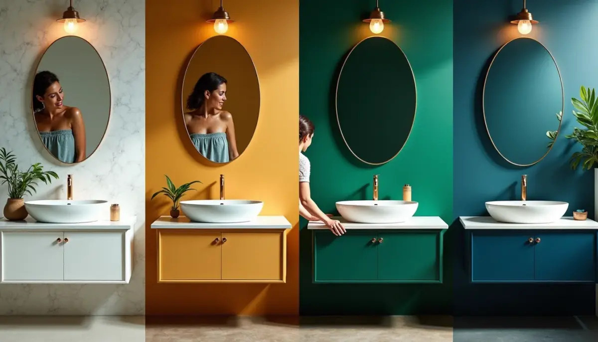 52 Ideias de Bancada Porcelanato Banheiro com Fotos para Inspirar
