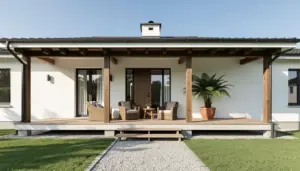 casas com alpendre na frente
