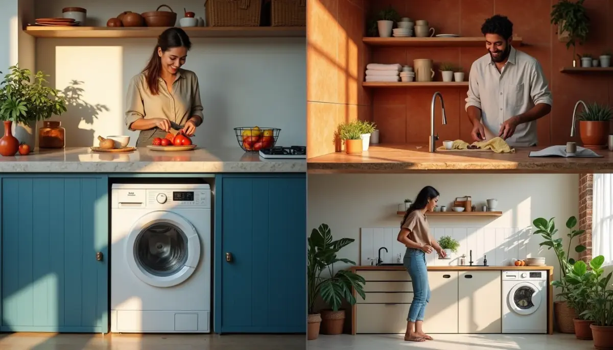 61 Ideias de Cozinha Com Lavanderia Para Ficar de Queixo Caído