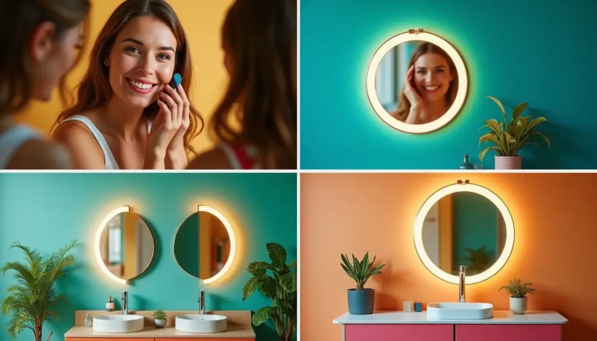 68 Ideias de Espelho Meia Lua Com Led Para Transformar Sua Casa