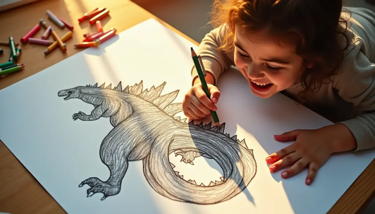 46 Desenhos de Godzilla para Colorir Grátis em PDF