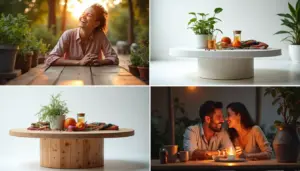 48 Ideias de Mesa de Carretel para Transformar Sua Decoração 48 Ideias de Mesa de Carretel para Transformar Sua Decoração