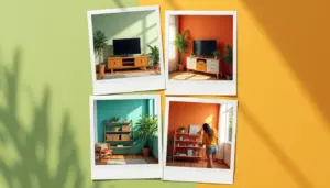 48 Ideias de Rack para Sala Simples que Organizam Sem Gastar Muito