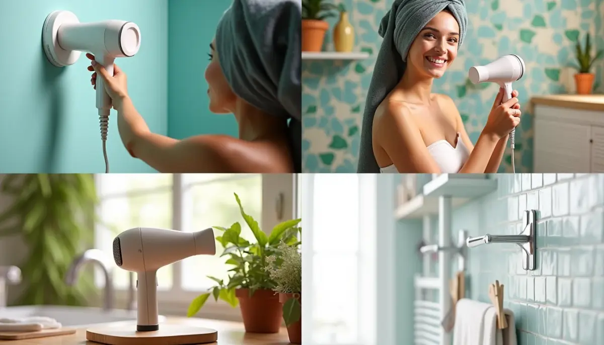 58 Ideias de Suporte para Secador de Cabelo Sem Furar Parede