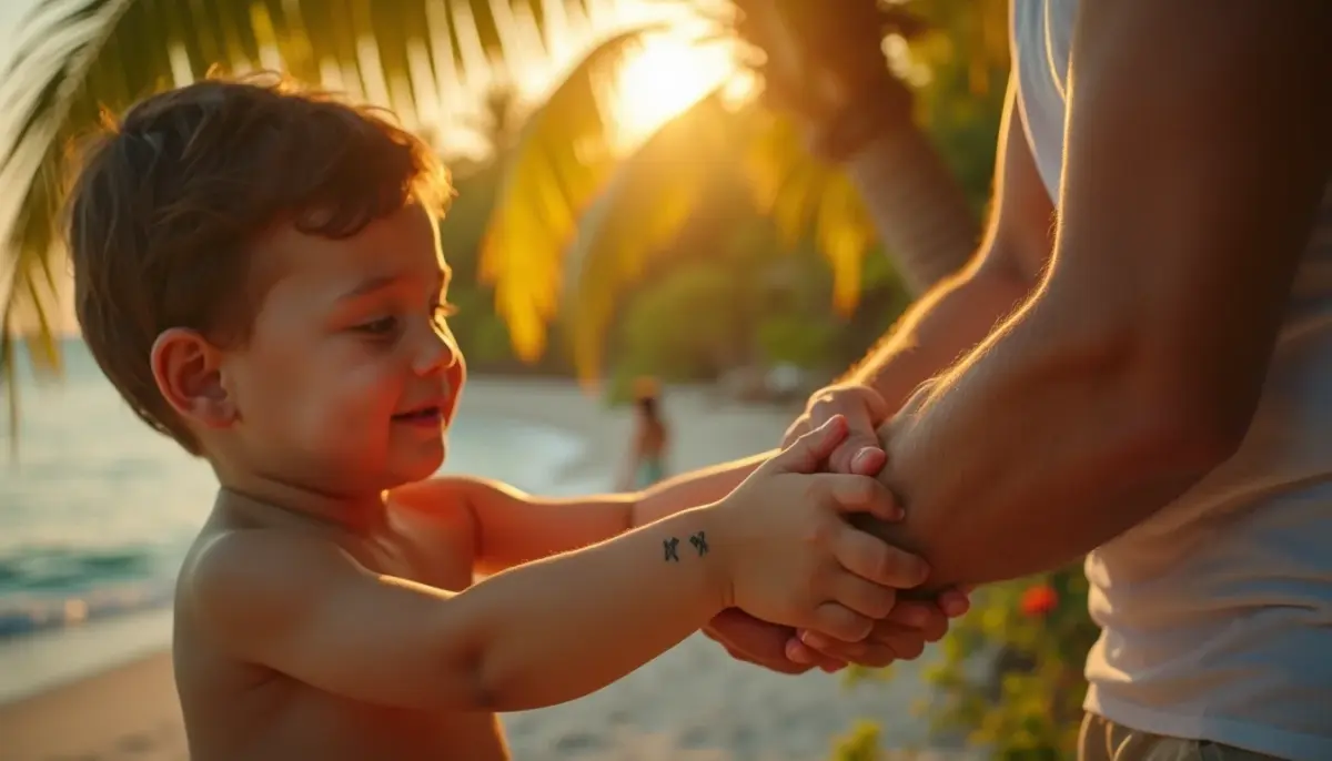 47 ideias de tatuagem pai e filho simples que emocionam