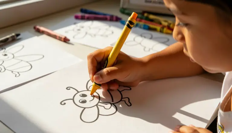 41 Ideias de Abelhas para Colorir que as Crianças Vão Amar