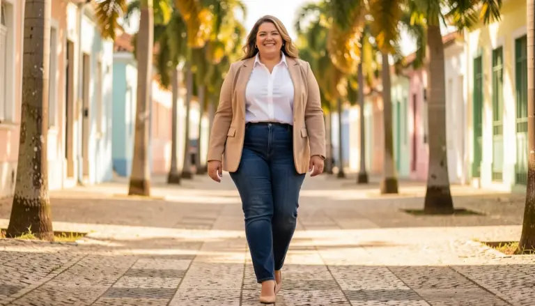 35 Ideias de Camisa Social Feminina Plus Size Looks para 2026