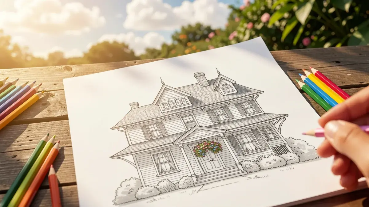 43 CASAS PARA COLORIR grátis para imprimir (Relaxamento)