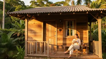 42 Ideias de Casas de Madeira Simples Com Varanda Para Se Inspirar