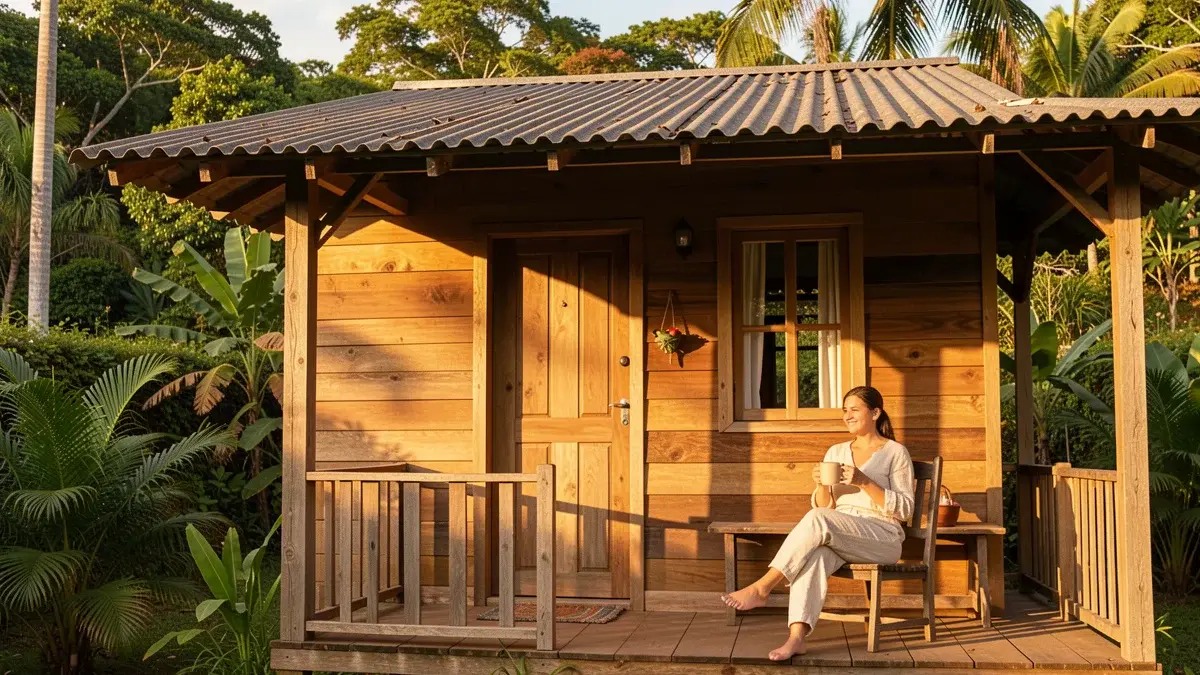 42 Ideias de Casas de Madeira Simples Com Varanda Para Se Inspirar