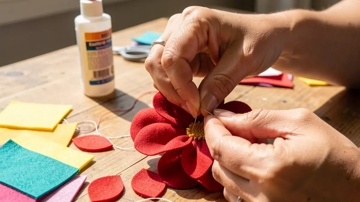 Como Fazer Flor de Tecido: Costurada ou Com Cola, Duas Técnicas