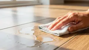 Como Remover Manchas de Rejunte em Piso que Imita Madeira sem Danificar a Peça