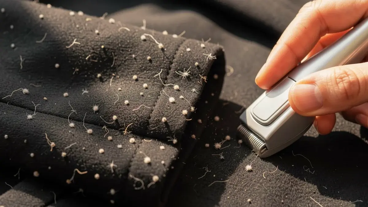 COMO TIRAR BOLINHAS DE ROUPA PRETA em Casa (Fácil)
