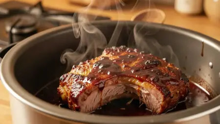 COSTELINHA DE PORCO NA PANELA DE PRESSÃO (Receita Rápida e Suculenta)