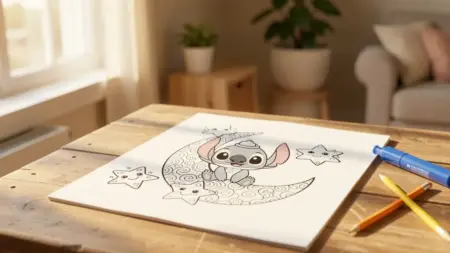 8 Desenhos de Stitch para Colorir (Guia de Cores e Dicas)