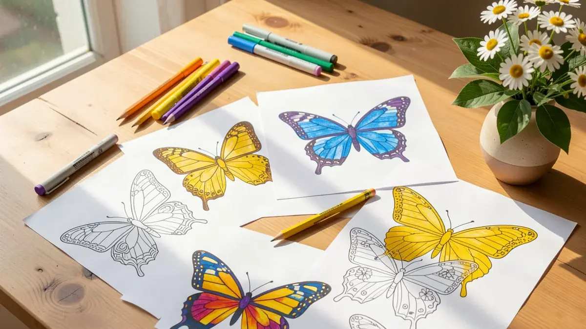 42 Ideias de Desenhos de Borboletas para Imprimir Grátis e Colorir