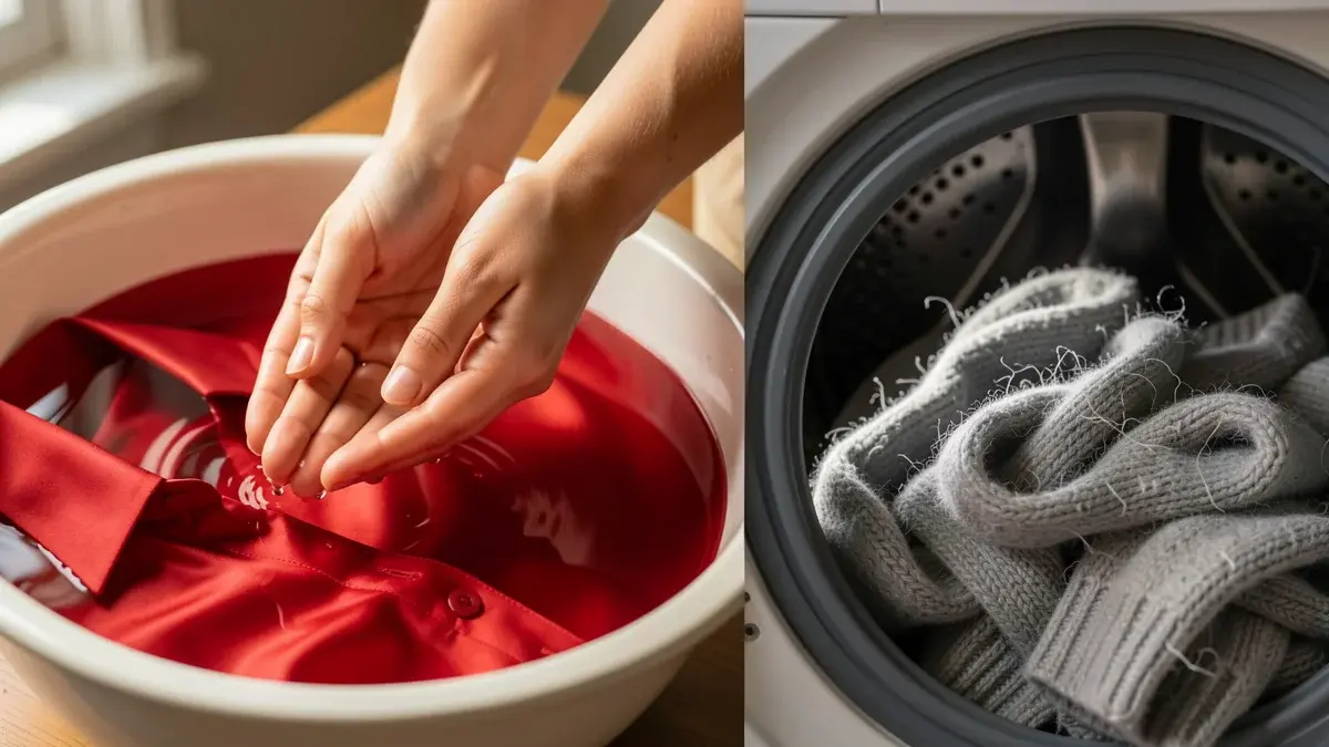 Diferença Entre Lavar na Mão ou na Máquina para Peças com Símbolos de Restrição