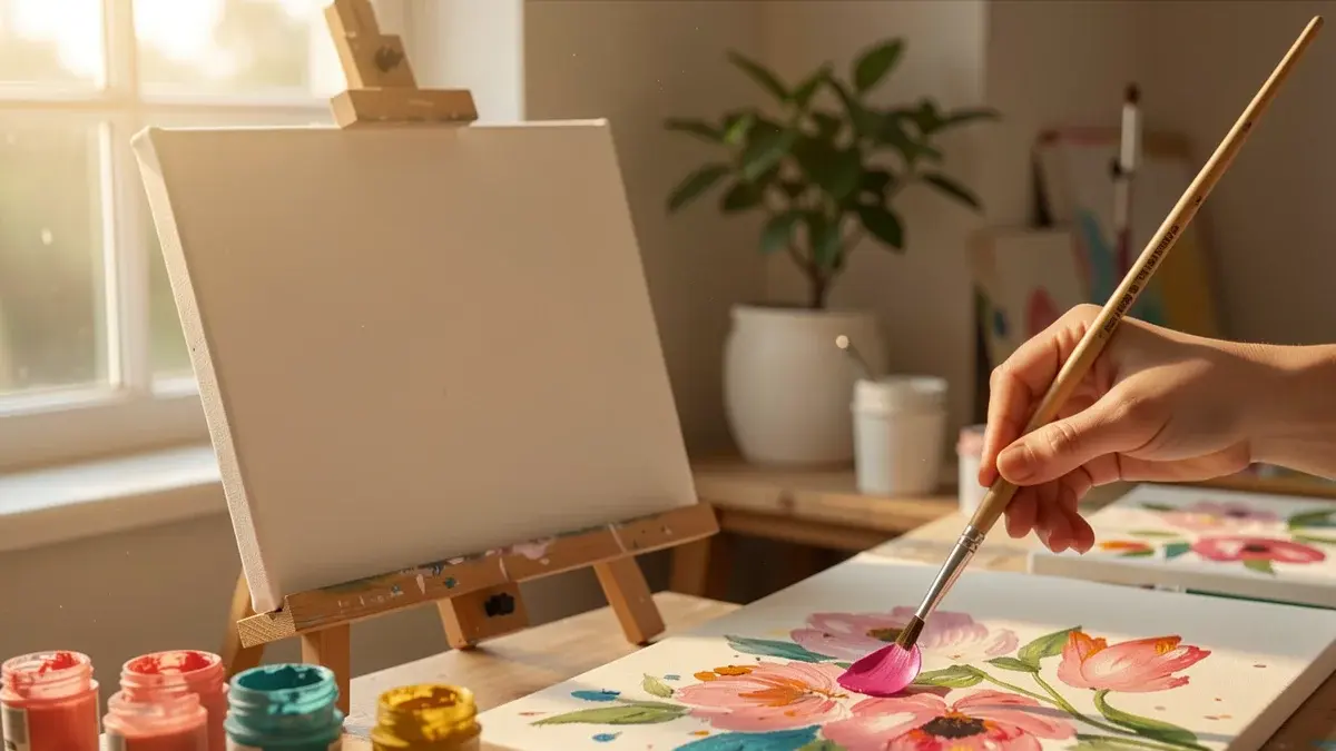5 IDEIAS DE PINTURA EM TELA PARA INICIANTES (Lindas Inspirações)