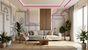 41 Ideias de Perfil de LED Sala Que Transformam Seu Espaço