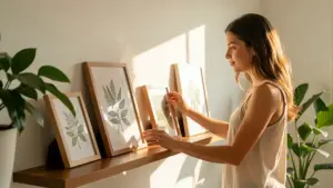 Prateleira Para Quadros: Como Criar Sua Galeria Sem Furar a Parede Prateleira Para Quadros: Como Criar Sua Galeria Sem Furar a Parede