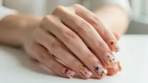 9 Unhas em Gel com Flor Seca para Inspirar seu Próximo Visual (Fotos e Tendências)