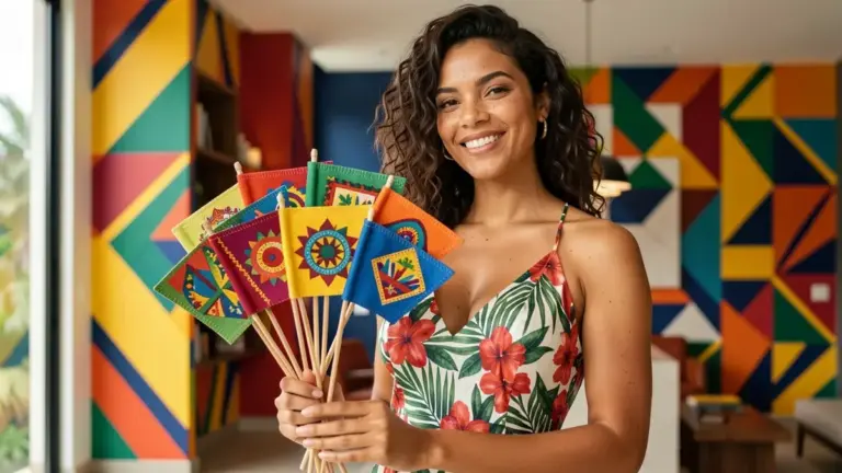 Bandeirinhas Festa Junina para Imprimir: 60 Moldes Grátis e Lindos