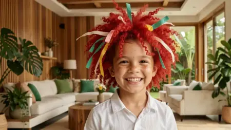 Cabelo Maluco Menino Vermelho: Ideias Criativas com Materiais Simples