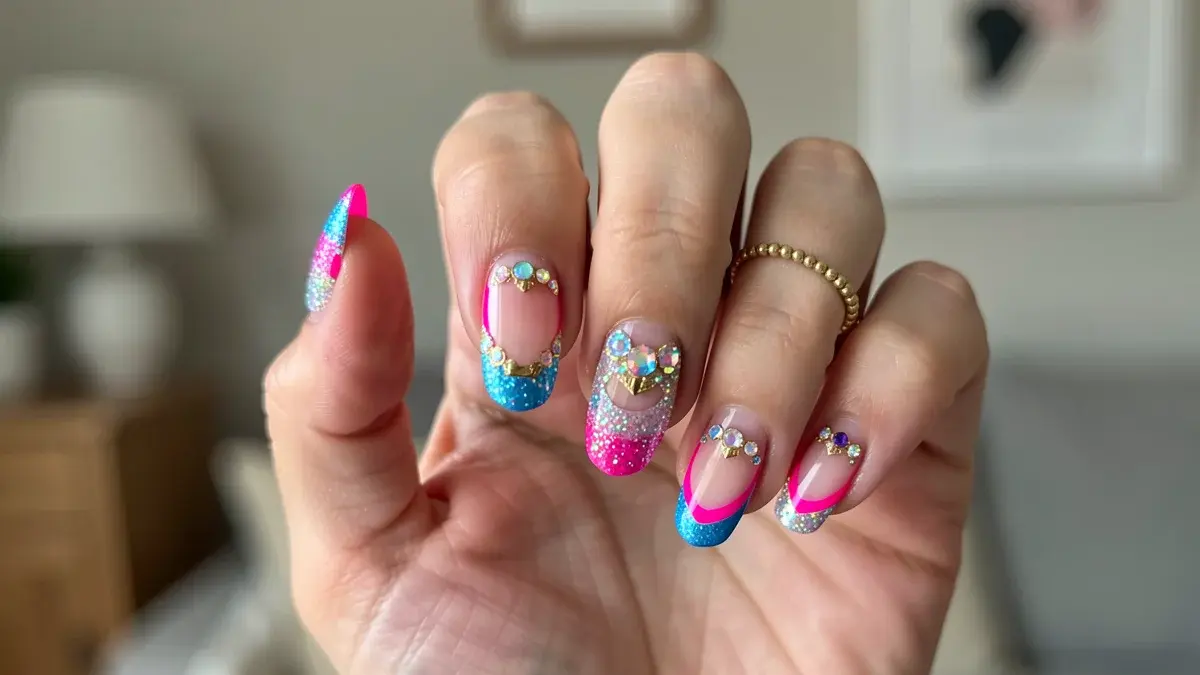 Francesinha unhas decoradas carnaval: ideias com neon, glitter e muito estilo