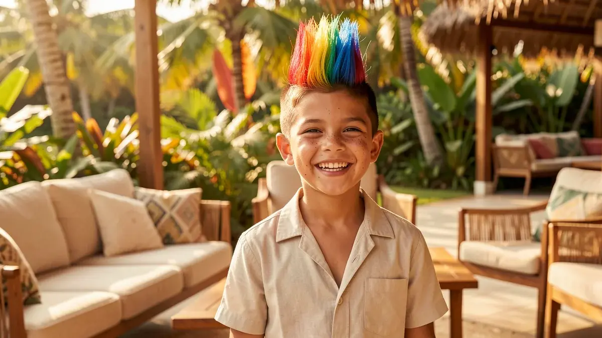 10 Modelos de Cabelo Maluco para Menino – Do Homem-Aranha ao Arco-Íris