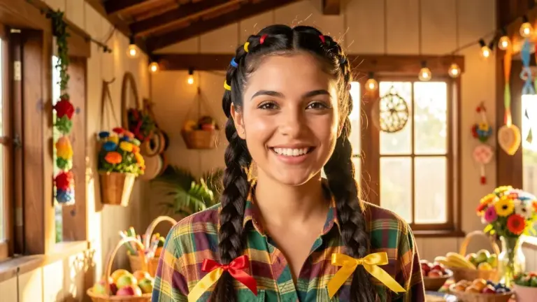 PENTEADO FESTA JUNINA TRANÇA: Estilos Lindos Para Arrasar (Inspirações)