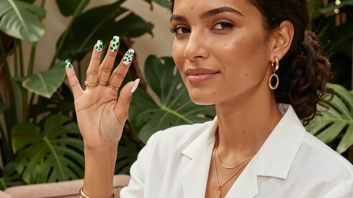 Unha Verde com Branco: 18 Ideias para Todos os Estilos e Ocasiões Unha Verde com Branco: 18 Ideias para Todos os Estilos e Ocasiões