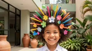 Cabelo Maluco para Escola: 25 Ideias Criativas, Fáceis e com Materiais que Você Tem em Casa Cabelo Maluco para Escola: 25 Ideias Criativas, Fáceis e com Materiais que Você Tem em Casa