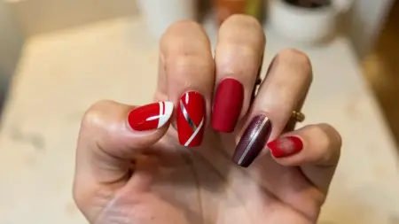 Unhas decoradas vermelhas em gel: 15 modelos simples de copiar