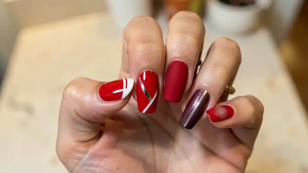 Unhas decoradas vermelhas em gel: 15 modelos simples de copiar